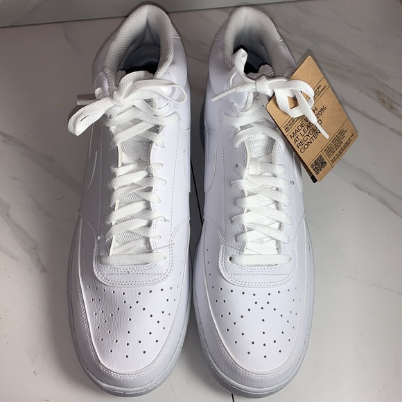 Size 13 - Nike Court Vision Mid Triple White new with box - Picture 3 of 9